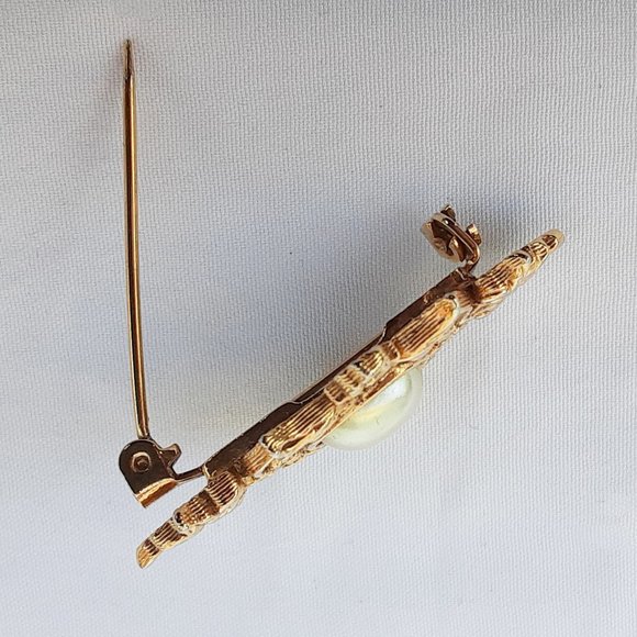 VINTAGE 1980s Gold and Pearl Scatter Pins Set - Picture 6 of 10